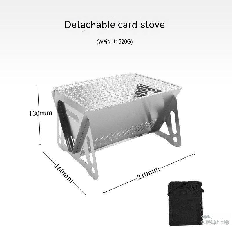 Outdoor Folding Stainless Steel Burning Oven