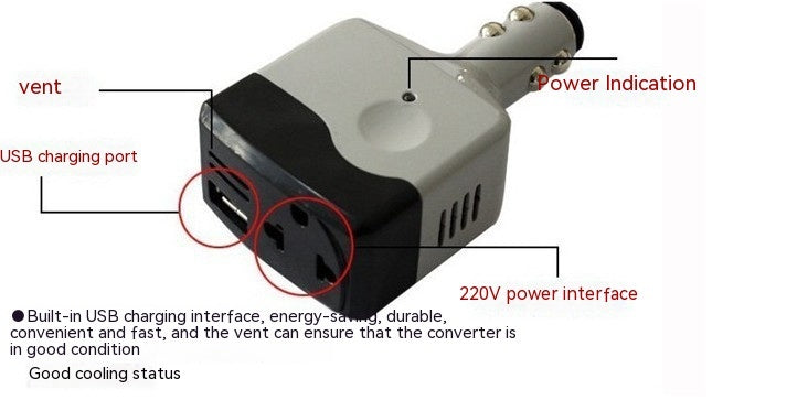 Power Supply Car Transformer Mobile Phone Charging