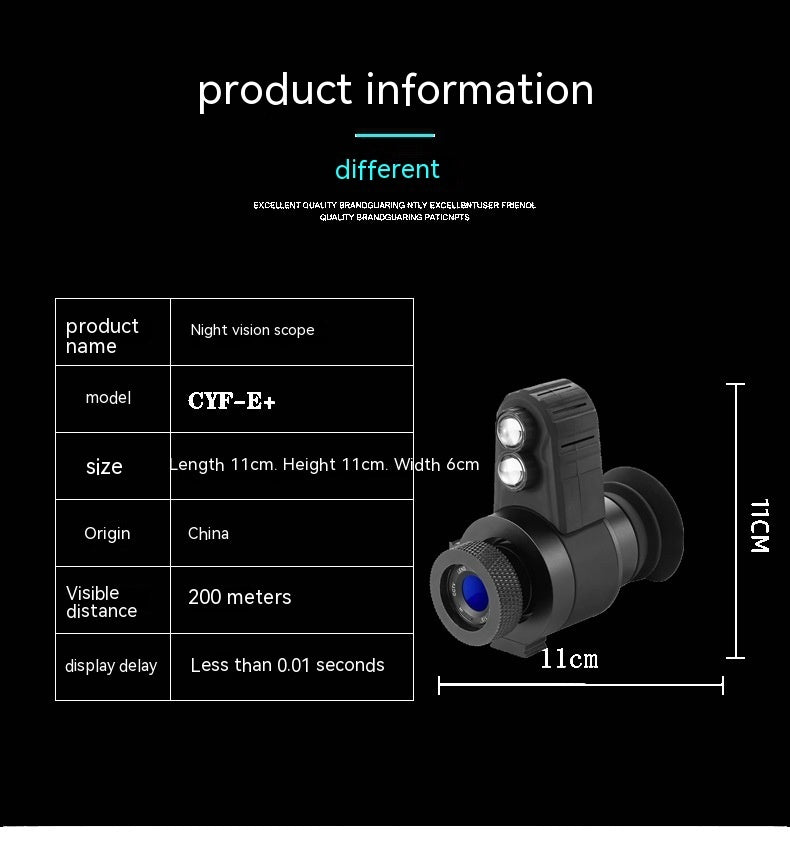 CYF-E Cursor Night Vision Instrument Infrared HD Telescope Set Laser Aiming