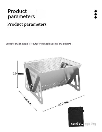 Outdoor Folding Stainless Steel Burning Oven