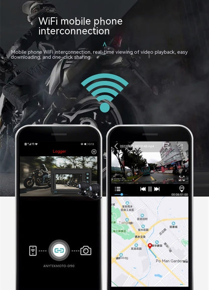 GPS Trajectory Of High-definition Motorcycle Waterproof Recorder