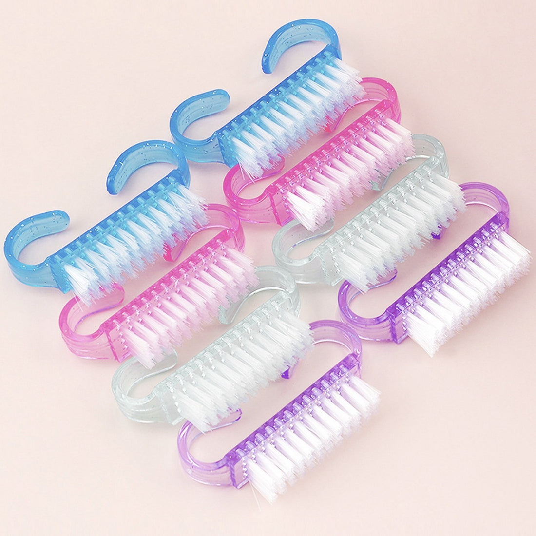 Semi Transparent Nail Horn Cleaning Brush