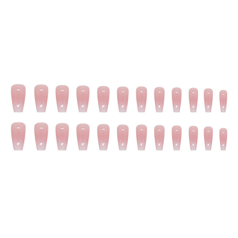 Mid-length Ballet Nail Girl Gradient Nail Sticker