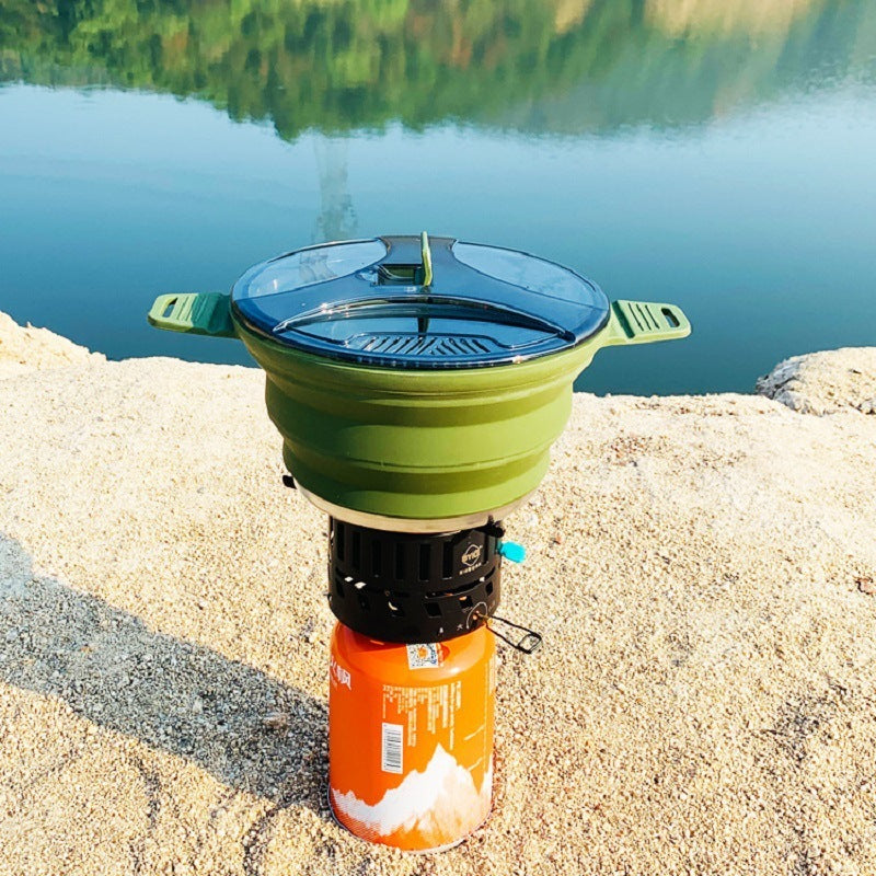 Outdoor Portable Travel Collapsible Pot Picnic Supplies