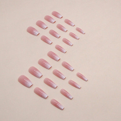 Mid-length Ballet Nail Girl Gradient Nail Sticker