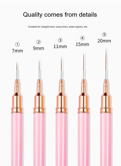 Manicure Brush Suit Flower Drawing Painted Line Drawing Pen