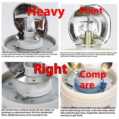 Warning Light LTE-1101J Sound And Light Alarm Rotation