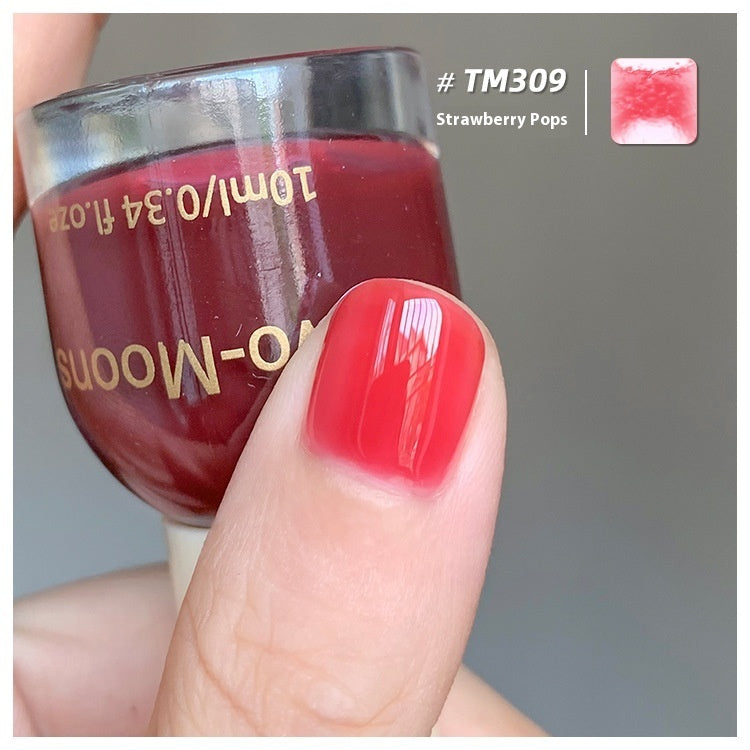 Summer Nail Polish Baking-free Non-tearing Jelly Juicy Grape Amber Strawberry Chopsticks