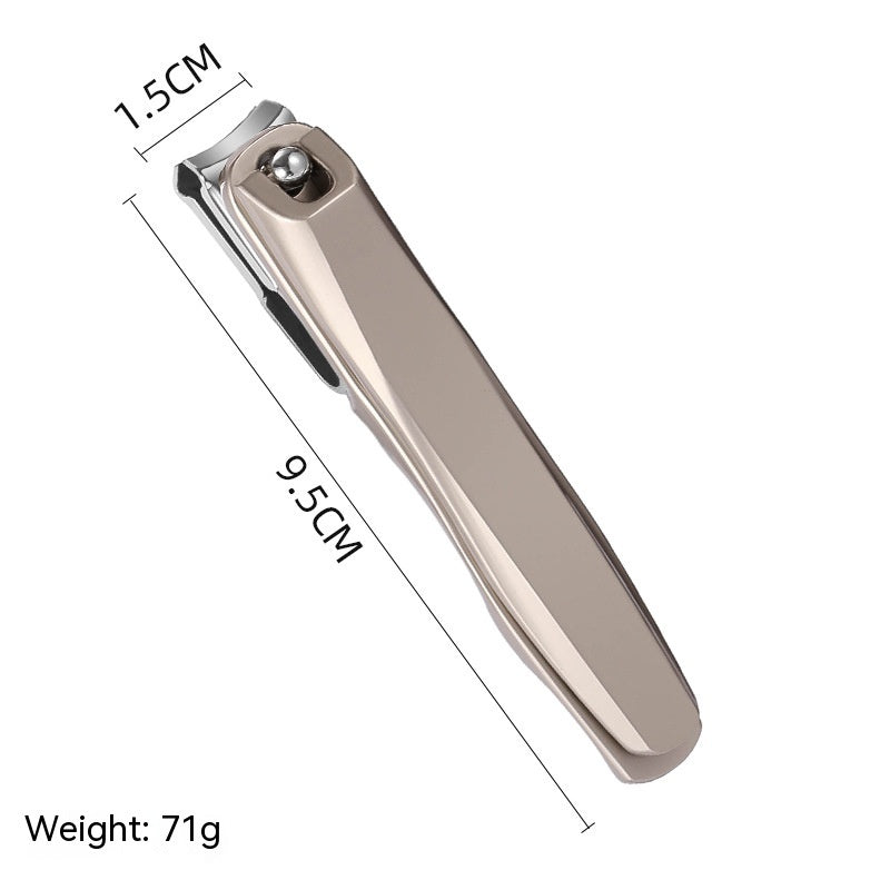 Stainless Steel Nail Large Opening Household Portable Large 360 Degrees Rotating Nail Clippers