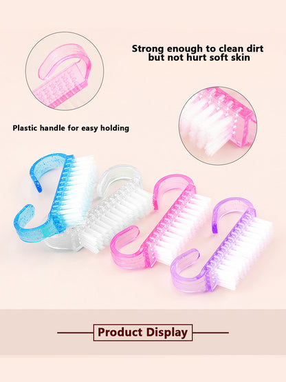 Semi Transparent Nail Horn Cleaning Brush