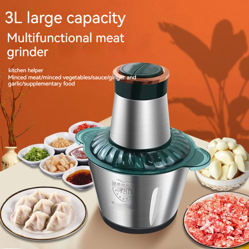 Multi-functional Household Meat Grinder Large Capacity Stainless Steel Electric