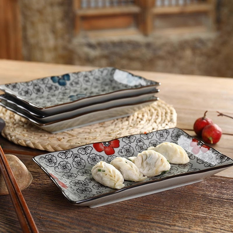 Cuisine Sushi Creative Ceramic Rectangular Plate