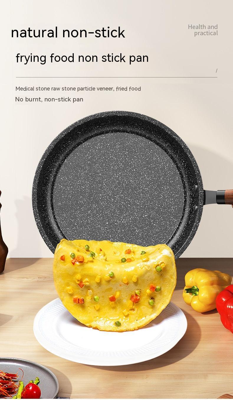 Medical Stone Frying Pan Non-stick Multi-functional Pan Light Oil Smoke Griddle