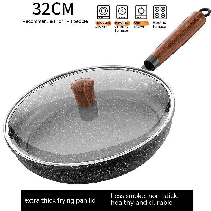 Medical Stone Frying Pan Non-stick Multi-functional Pan Light Oil Smoke Griddle