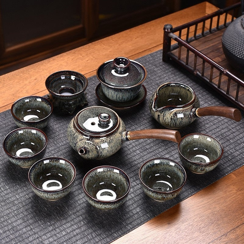 Flambe Jian Ware Kung Fu Tea Set Suit