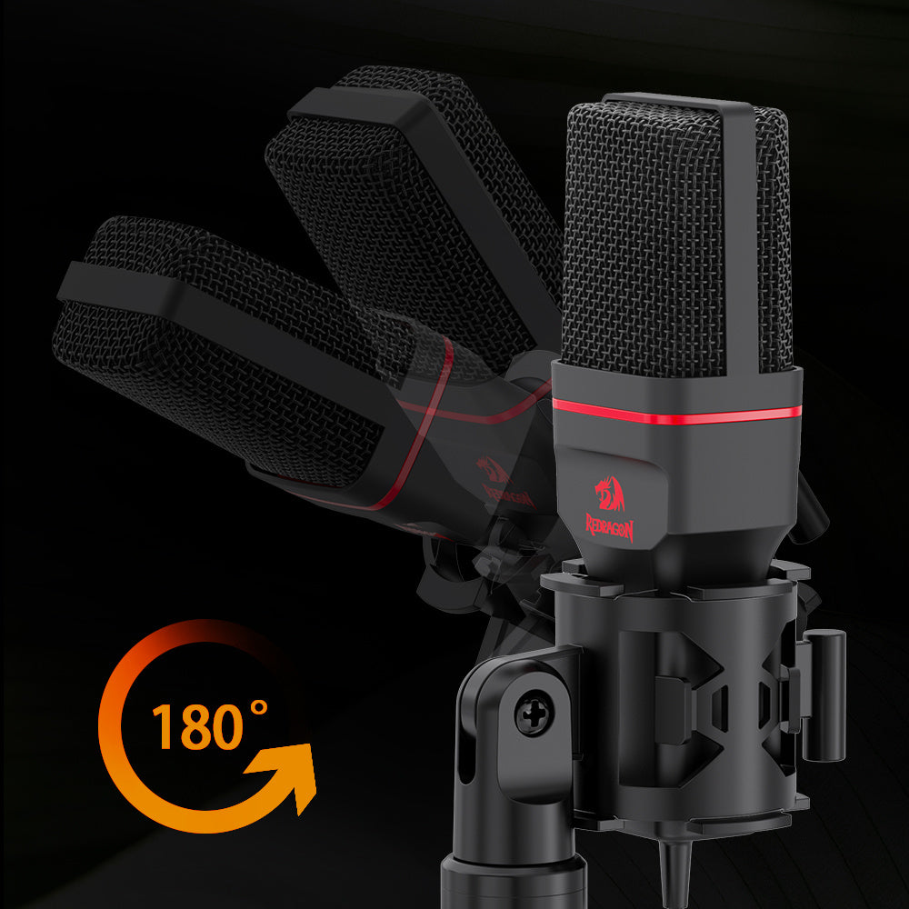 Compatible with Apple, Condenser Microphone With Tripod 3.5 Mm Audio Computer Studio