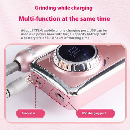 Portable Nail Remover Piercing Device Manicure Machine Pen Electric Sander Tool Suit