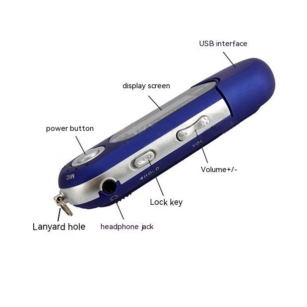 USB Direct Plug-in Ultra-long Standby Screen MP3 With Lyrics Display