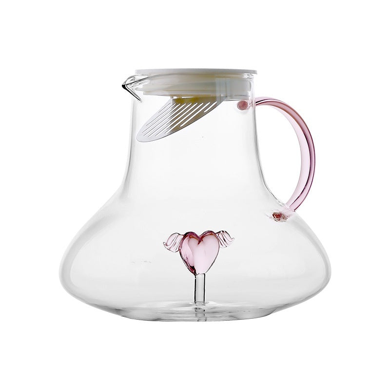 Minimalist Creative Water Pitcher Transparent Thick And High Temperature Resistant