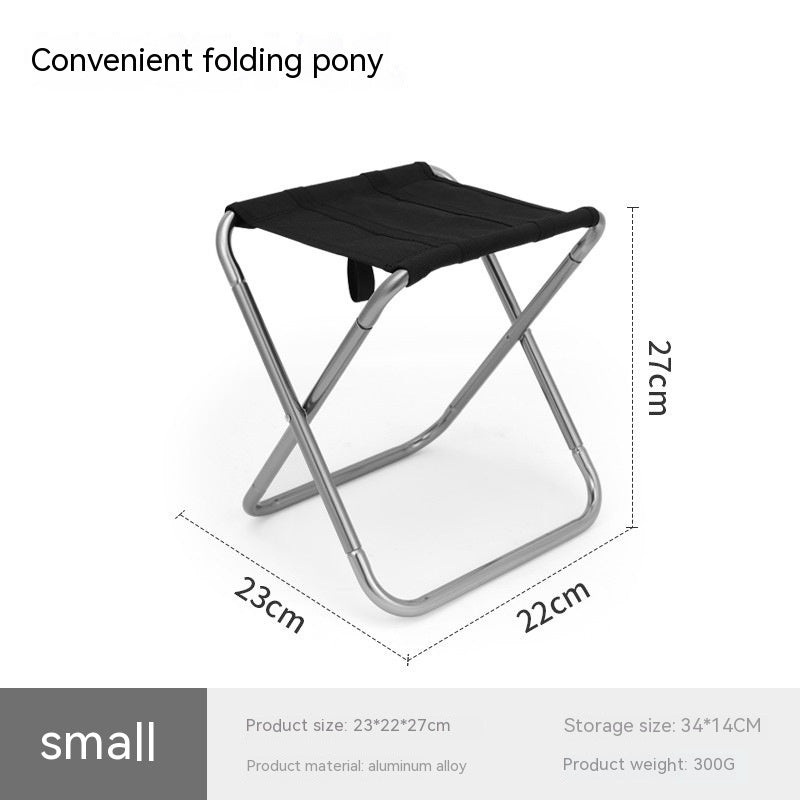 Outdoor Portable Aluminum Alloy Folding Stool