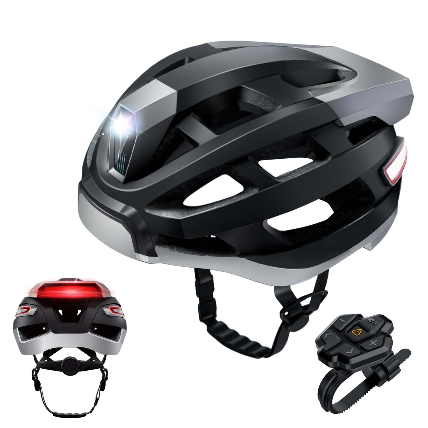 Smart Bluetooth Warning Light Riding Integrated Helmet