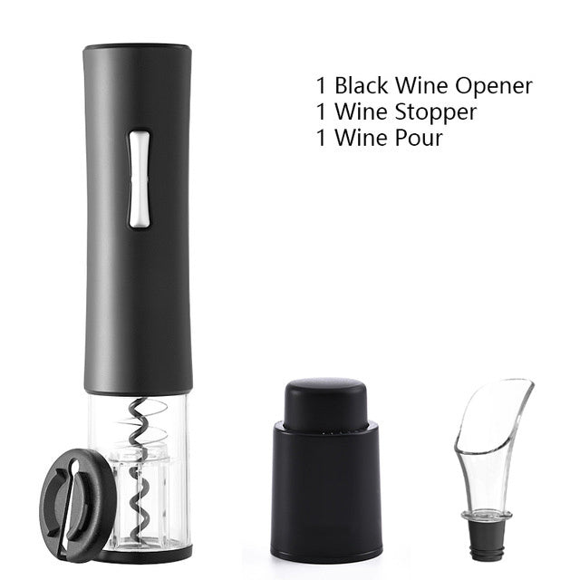 Electric Wine Opener Corkscrew Foil Cutter Set Automatic High-end Bottle Opener For Wine Kitchen Gadgets Can Opener