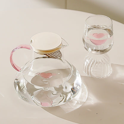 Minimalist Creative Water Pitcher Transparent Thick And High Temperature Resistant