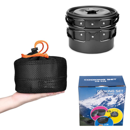 Camping Cooker Outdoor Teapot Combination Picnic Pot Set