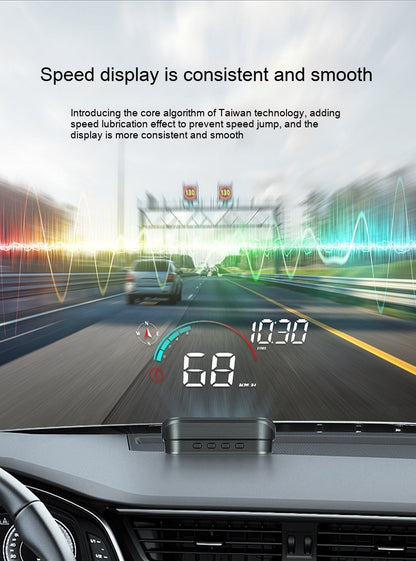 Head-Up Display Car GPS Universal Speed Compass HD Projector E-dog Version