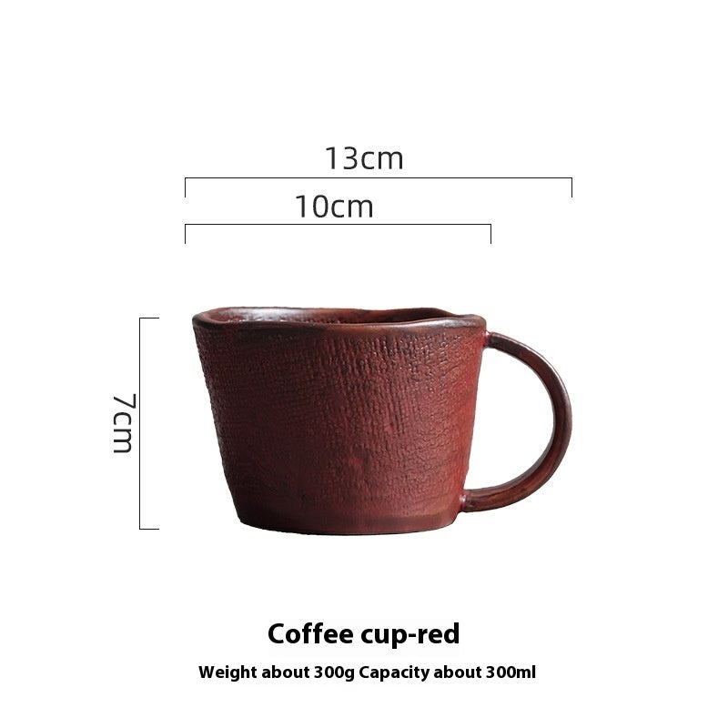 Japanese Creative Handmade Pottery Clay Coffee Set Suit