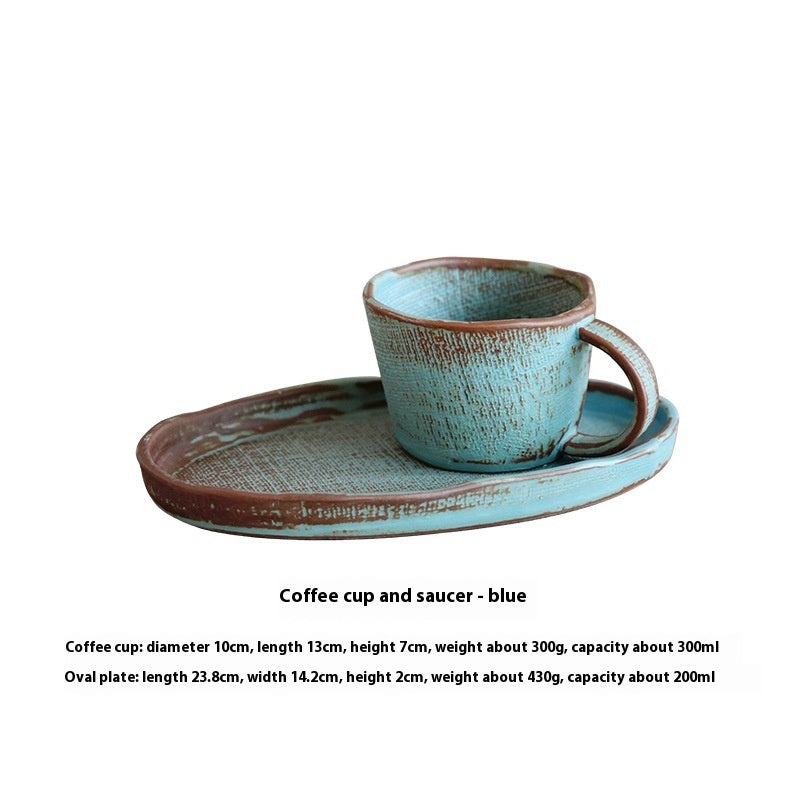 Japanese Creative Handmade Pottery Clay Coffee Set Suit