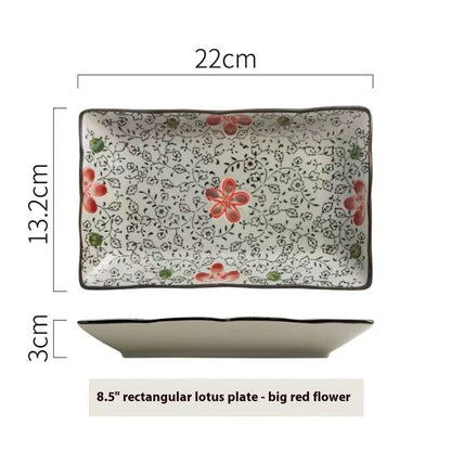 Cuisine Sushi Creative Ceramic Rectangular Plate