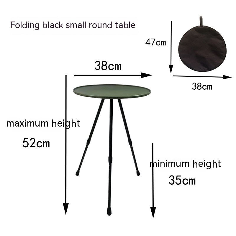 Outdoor Camping Folding Aluminum Alloy Tripod Table