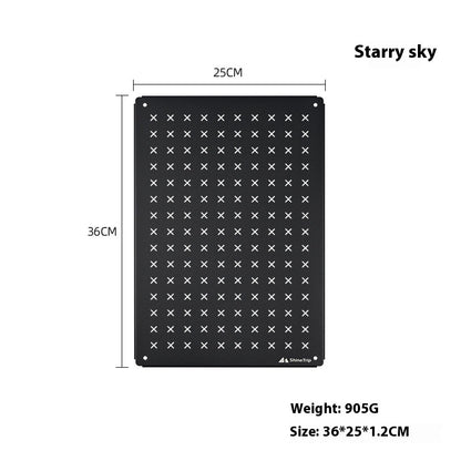 Combination Table Multifunctional Unit Fireback Portable Folding Camping Table