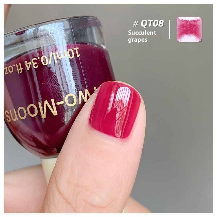 Summer Nail Polish Baking-free Non-tearing Jelly Juicy Grape Amber Strawberry Chopsticks