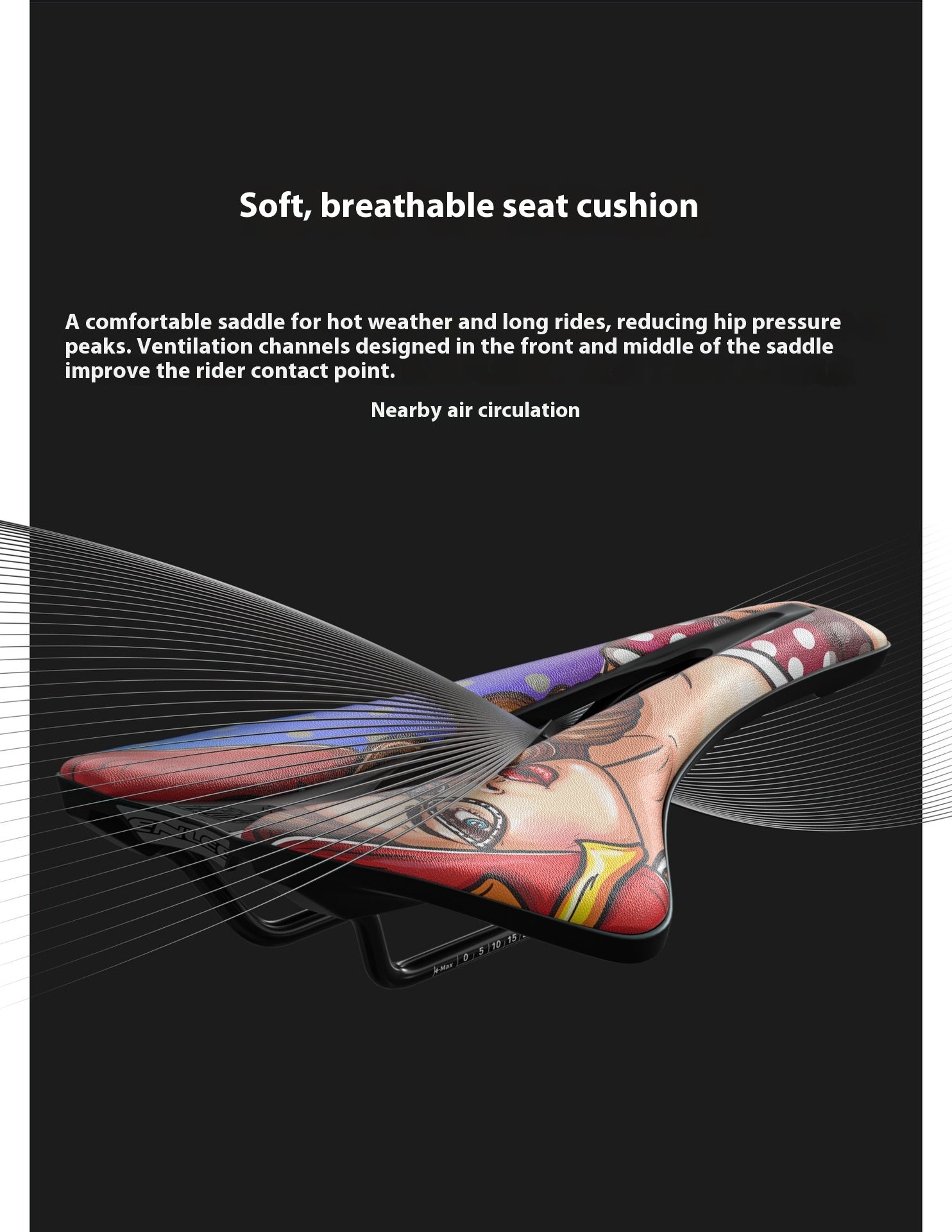 Bike Saddle Ultra-light EVA Cushion Comfortable Hollow