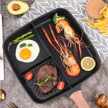 Steak Frying Pan Breakfast Three-in-one