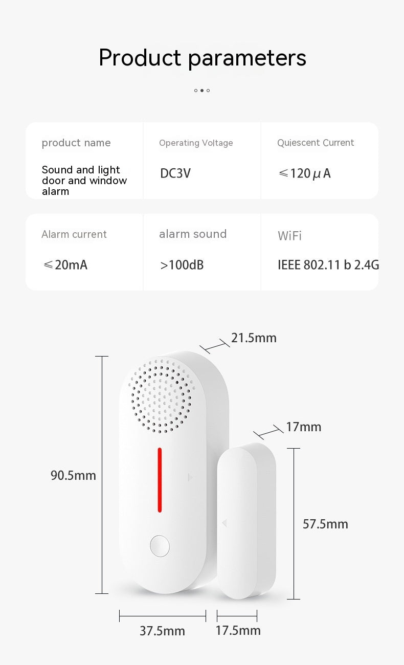 WiFi Door Magnetic Sensor Alarm