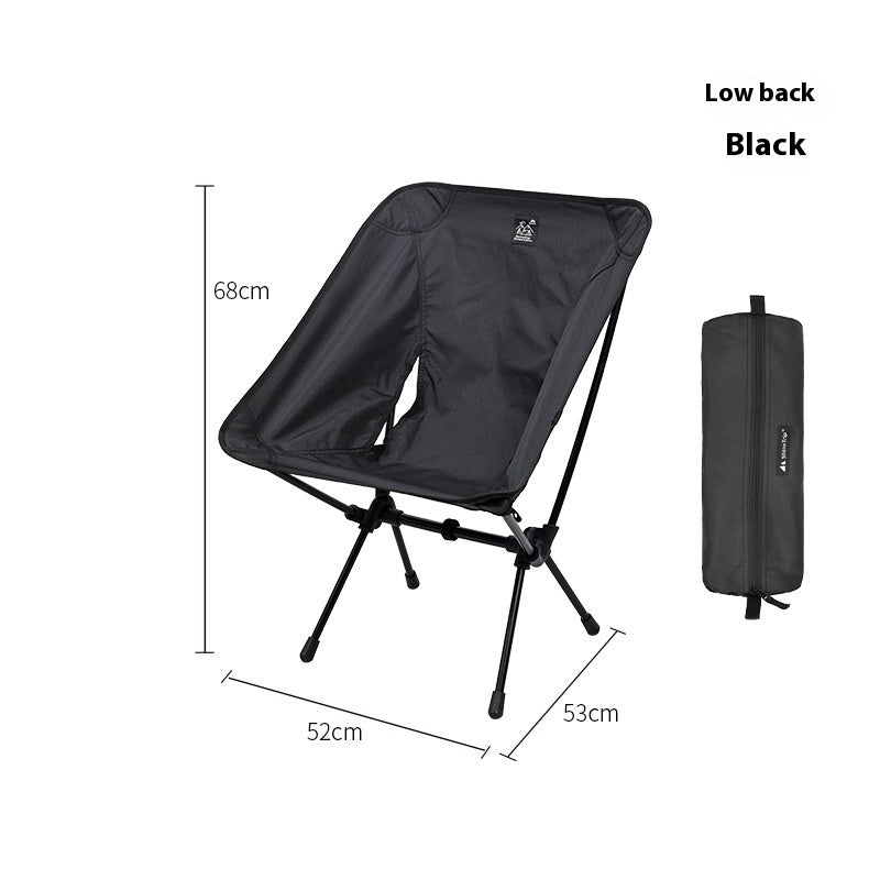 Lightweight Portable Foldable Outdoor Aluminum Alloy Moon Chair