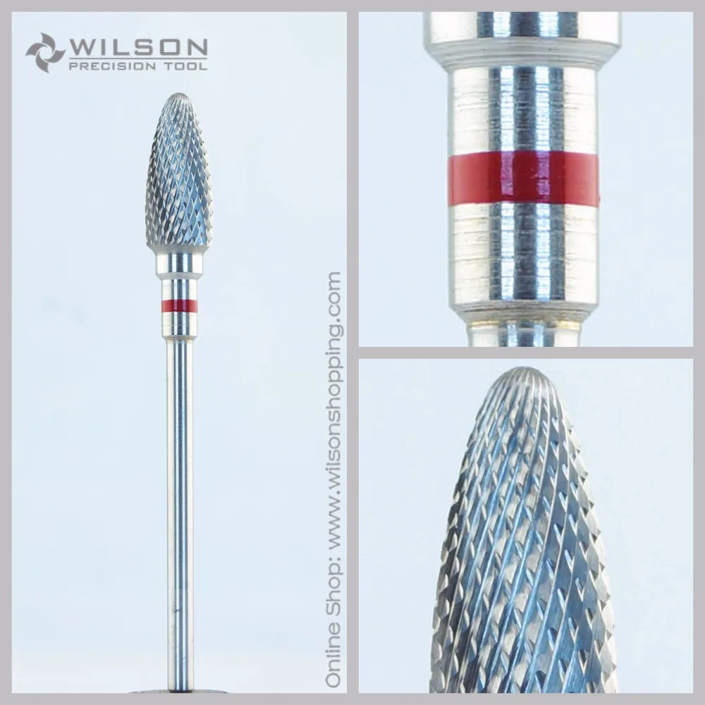 WILSON Cross Cut - Fine(5000227) - ISO 140 - Tungsten Carbide Burs - WILSON Carbide Nail Drill Bit&amp;Dental Burs