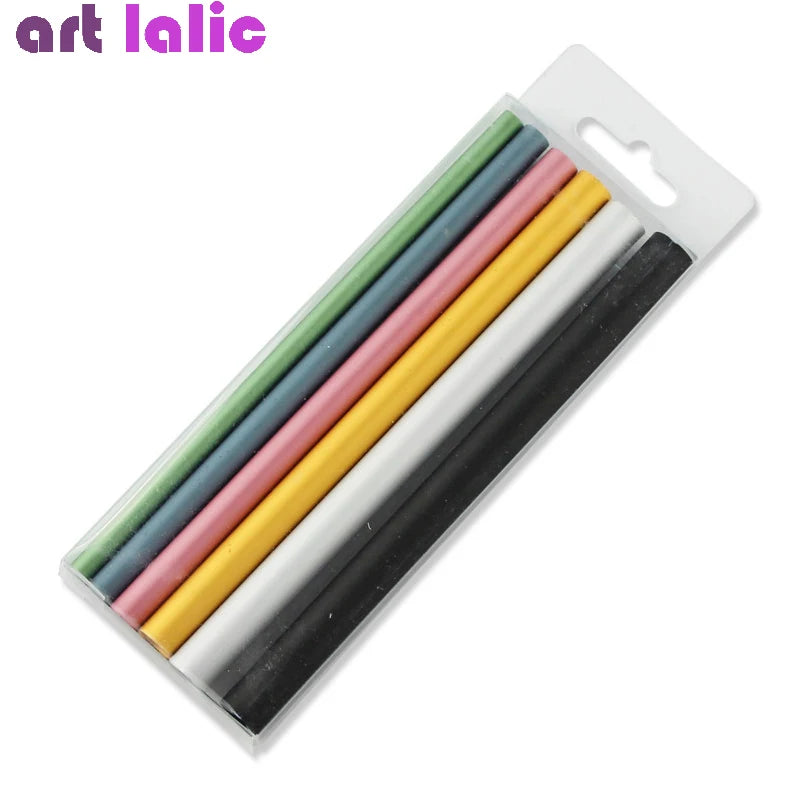 6Pcs/Set Artificial Form  Acrylic C Curve Shaping Sticks Tube French Rod Nail Art Tips UV Gel Manicure Tools