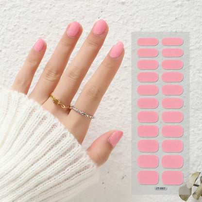 Thermal Semi-curing Nail Beauty Full Stickers Phototherapy Gel