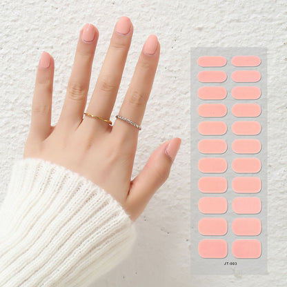 Thermal Semi-curing Nail Beauty Full Stickers Phototherapy Gel