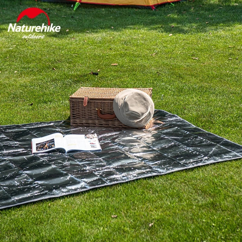 Naturehike-Foldable Ultralight Floor Mat, Aluminum Foil Sleeping Mat, Insulating Thermal Mat, Waterproof, Camping Pad