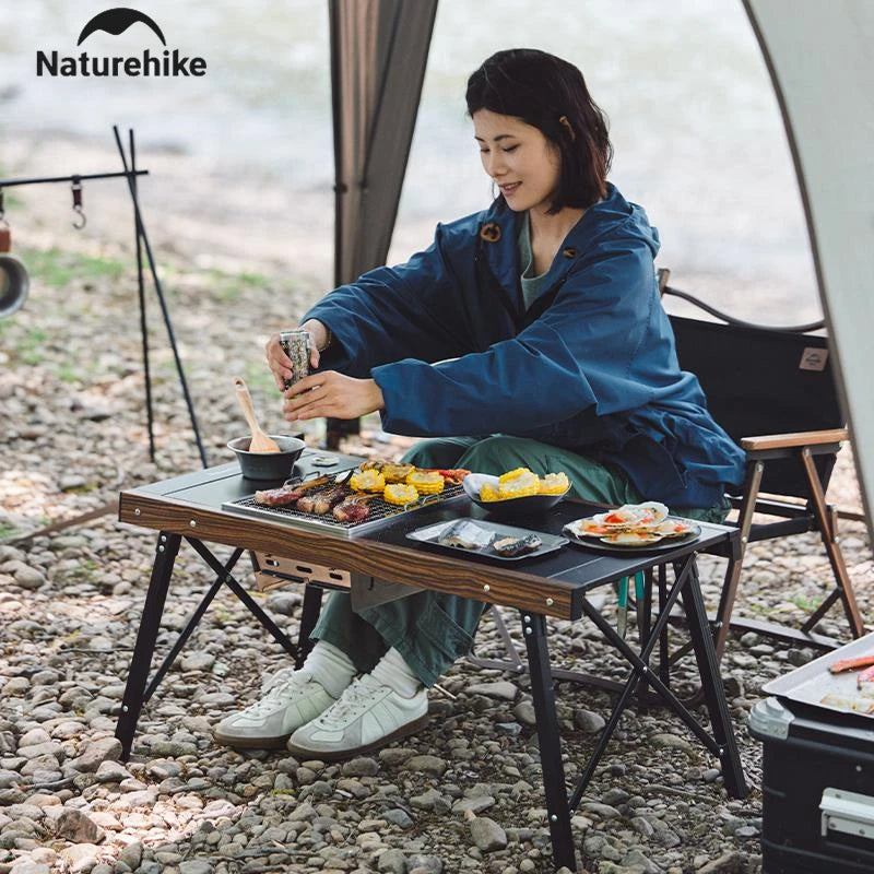 Naturehike Charcoal Grill Barbecue Stove Firewood Heater Firepit Camping Cookware IGT Table Accessories Portable Stainless Steel