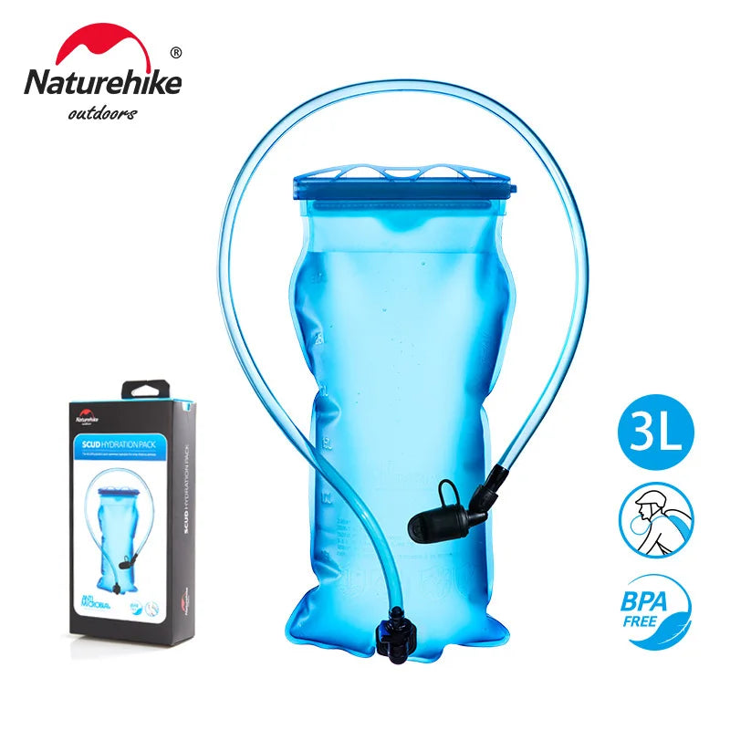 Naturehike 3L Foldable Water Bags Water Bladder Hydration Pack Storage Bag Running Mountaineering Hiking Water Bags