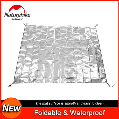 Naturehike-Foldable Ultralight Floor Mat, Aluminum Foil Sleeping Mat, Insulating Thermal Mat, Waterproof, Camping Pad