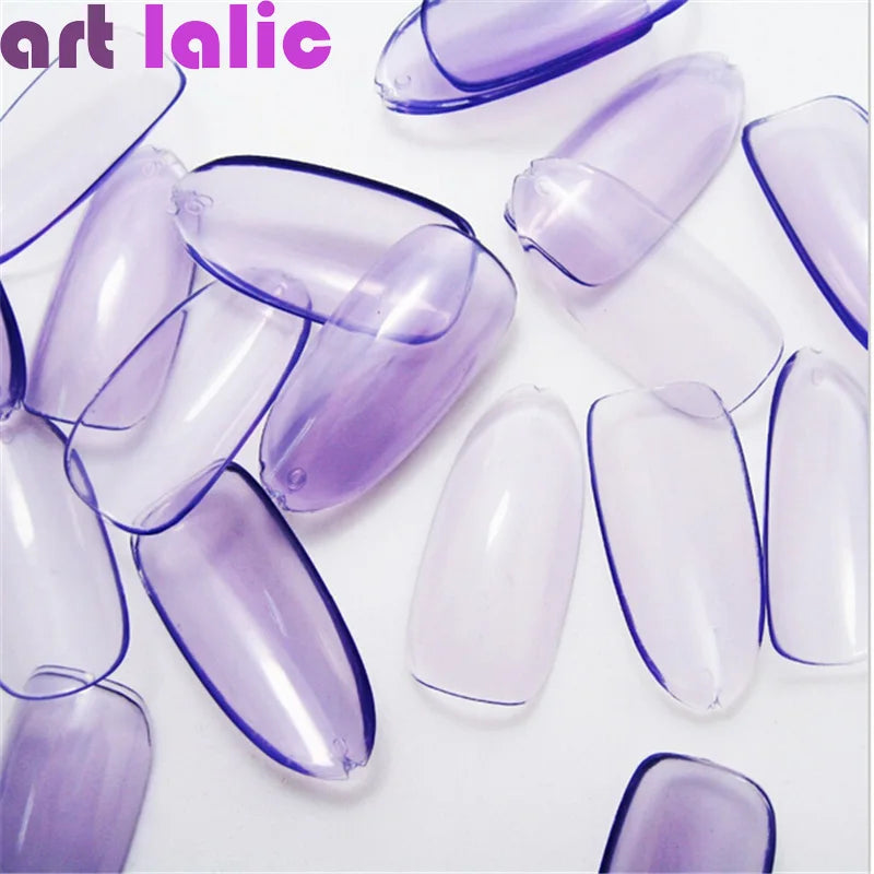 Oval Shape False Nails, Full Coverage Nail Tips for Acrylic UV Gel, Nail Art Manicures, 500Pcs