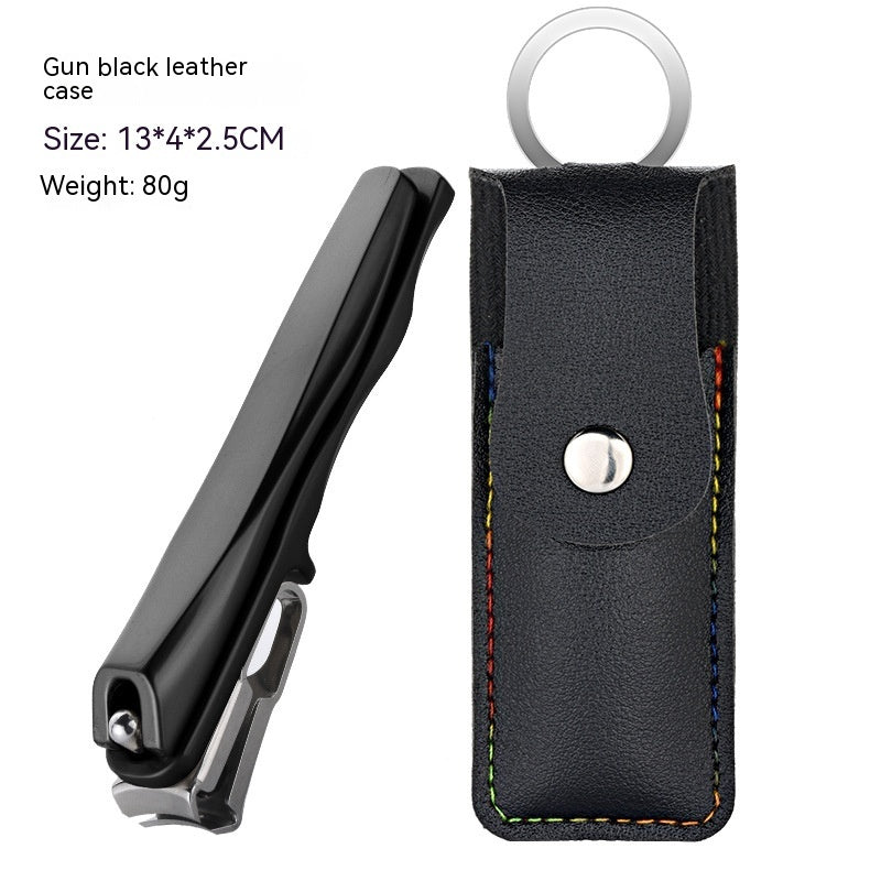 Stainless Steel Nail Large Opening Household Portable Large 360 Degrees Rotating Nail Clippers