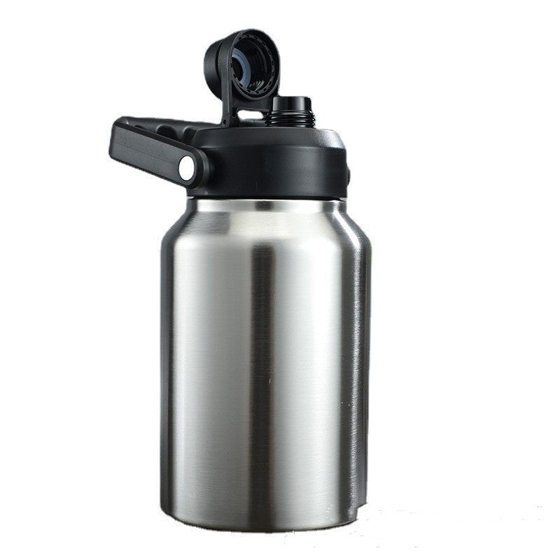 Large Capacity Stainless Steel Cold-keeping Ice Bucket Portable Vehicle-mounted Kettle